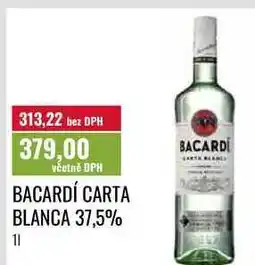 Ratio BACARDÍ CARTA BLANCA 37,5%, 11 nabídka