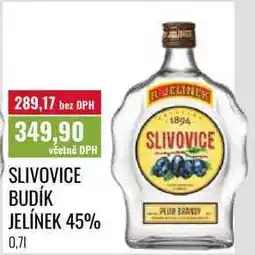 Ratio SLIVOVICE BUDÍK JELÍNEK 45%, 0,71 nabídka