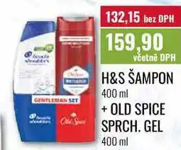 Ratio H&S ŠAMPON 400 ml + OLD SPICE SPRCH. GEL 400 ml nabídka
