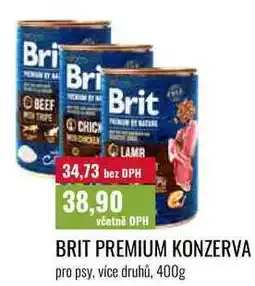 Ratio BRIT PREMIUM KONZERVA, pro psy, více druhů nabídka
