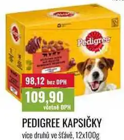 Ratio PEDIGREE KAPSIČKY, více druhů ve šťávě nabídka