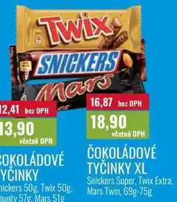 Ratio ČOKOLÁDOVÉ TYČINKY XL, 69g-75g nabídka