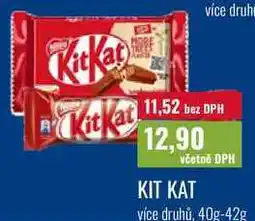 Ratio KIT KAT více druhů, 40g-42g nabídka