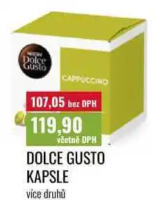 Ratio DOLCE GUSTO KAPSLE více druhů nabídka