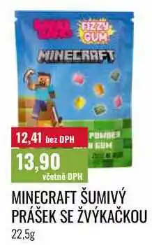 Ratio MINECRAFT ŠUMIVÝ PRÁŠEK SE ŽVÝKAČKOU nabídka