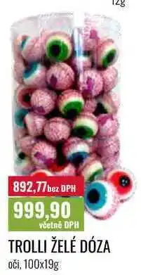 Ratio TROLLI ŽELÉ DÓZA oči nabídka