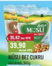 Ratio MÜSLI BEZ CUKRU více druhů nabídka