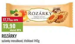 Ratio ROZÁRKY sušenky meruňkové, třešňové nabídka