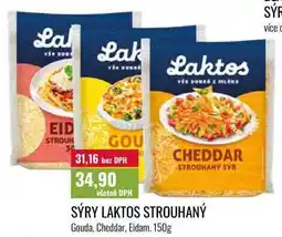 Ratio SÝRY LAKTOS STROUHANÝ Gouda, Cheddar, Eidam nabídka