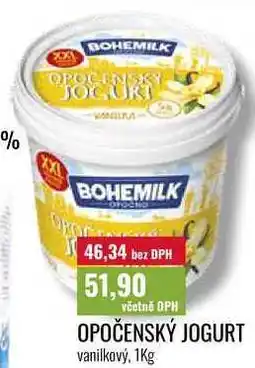 Ratio OPOČENSKÝ JOGURT vanilkový nabídka