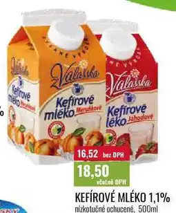 Ratio KEFÍROVÉ MLÉKO 1,1% nízkotučné ochucené nabídka