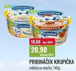 Ratio PRIBINÁČEK KRUPIČKA, mléčný.se skořicí nabídka