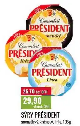 Ratio SÝRY PRÉSIDENT nabídka