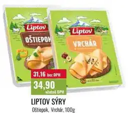 Ratio LIPTOV SÝRY Oštiepok, Vrchár nabídka
