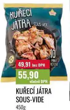 Ratio KUŘECÍ JÁTRA SOUS-VIDE nabídka