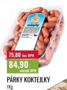 Ratio PÁRKY KOKTEJLKY nabídka