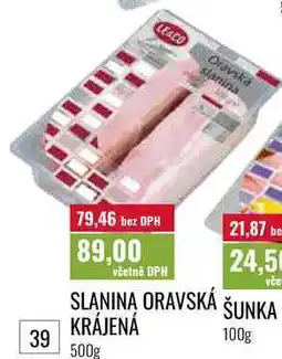 Ratio SLANINA ORAVSKÁ ŠUNKA KRÁJENÁ nabídka