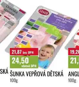 Ratio ŠUNKA VEPŘOVÁ DĚTSKÁ nabídka