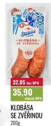 Ratio KLOBÁSA SE ZVĚŘINOU nabídka