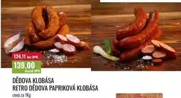 Ratio DĚDOVA KLOBÁSA RETRO DĚDOVA PAPRIKOVÁ KLOBÁSA cena za nabídka