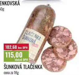Ratio ŠUNKOVÁ TLAČENKA cena za nabídka