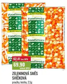 Ratio ZELENINOVÁ SMĚS SVÍČKOVÁ proužky, kostky nabídka