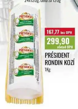 Ratio PRÉSIDENT RONDIN KOZÍ nabídka