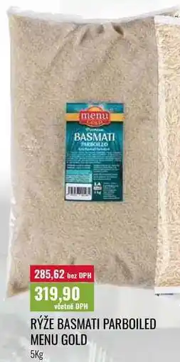 Ratio RÝŽE BASMATI PARBOILED MENU GOLD nabídka