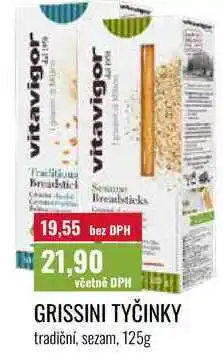 Ratio GRISSINI TYČINKY tradiční, sezam nabídka