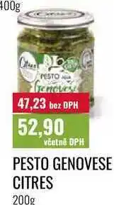 Ratio PESTO GENOVESE CITRES nabídka