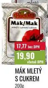 Ratio MÁK MLETÝ S CUKREM nabídka