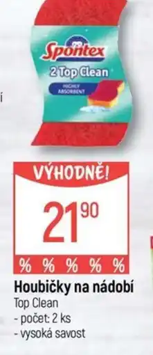 Globus Spontex Houbičky na nádobí Top Clean nabídka