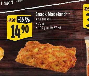 Jip Snack madeland nabídka