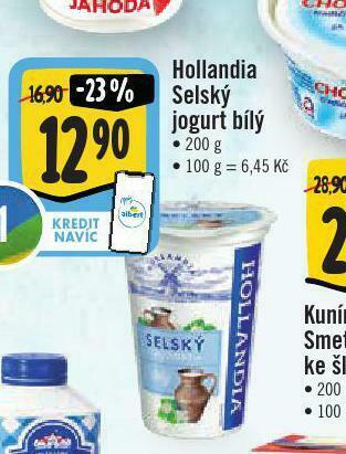 Jip Hollandia selský jogurt bílý nabídka
