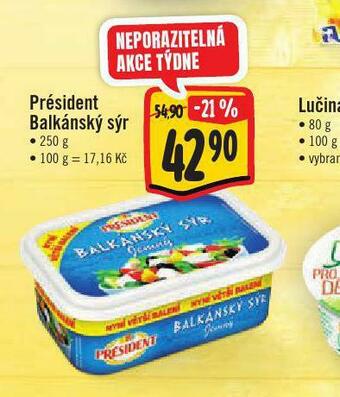Jip Président balkánský sýr nabídka