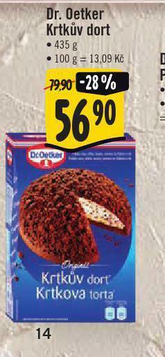 Jip Dr. oetker krtkův dort nabídka