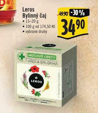 Jip Leros bylinný čaj nabídka
