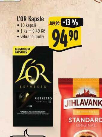 Jip L´or kapsle nabídka