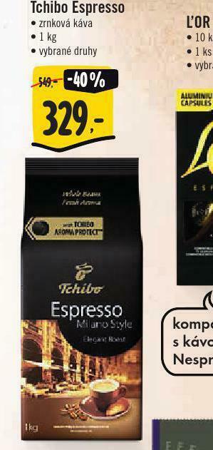 Jip Tchibo espresso nabídka