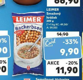 Kaufland Leimer smažený hrášek nabídka