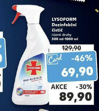 Kaufland Lysoform dezinfekční čistič nabídka