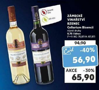 Kaufland Zámecké vinařství bzenec nabídka