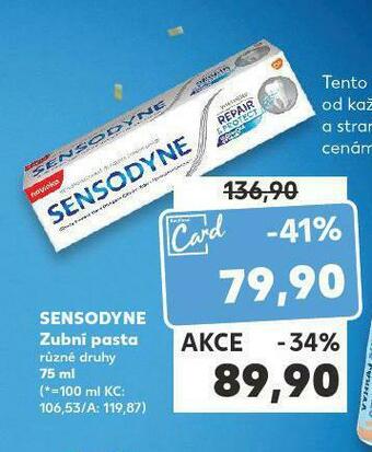 Kaufland Sensodyne zubní pasta nabídka