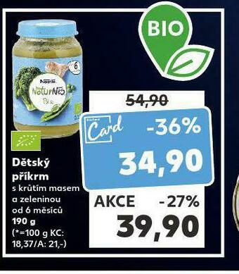 Kaufland Dětský příkrm nabídka