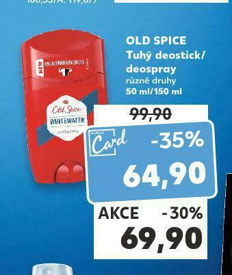 Kaufland Old spice tuhý deostick nabídka