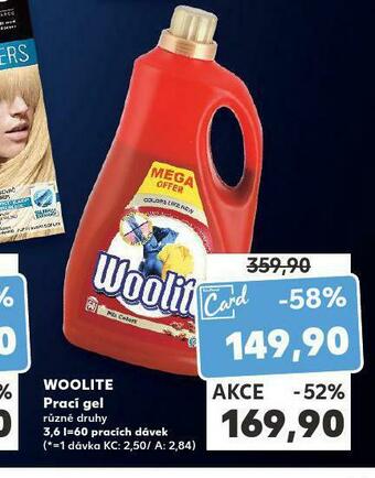 Kaufland Woolite prací gel nabídka