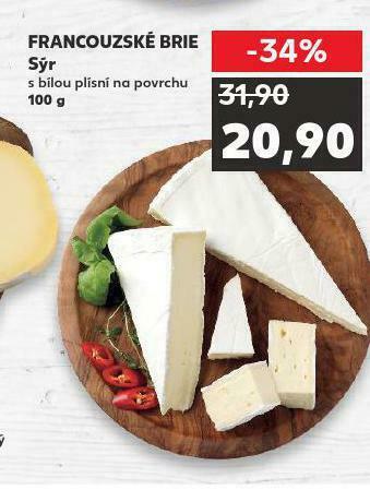 Kaufland Francouzské brie sýr nabídka