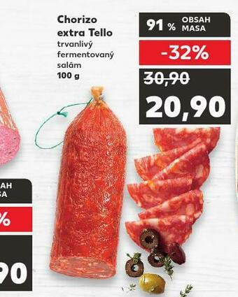 Kaufland Chorizo extra tello nabídka