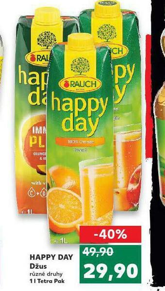 Kaufland Happy day džus nabídka