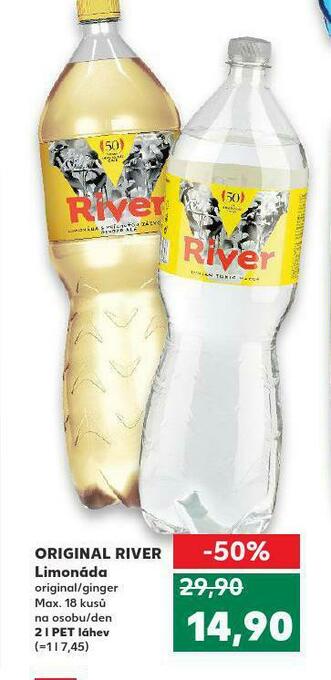 Kaufland Original river limonáda nabídka